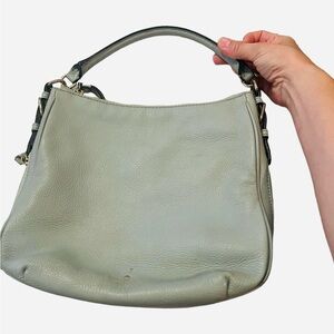 Kate Spade Leather Crossbody Purse | eggshell blue | removable strap